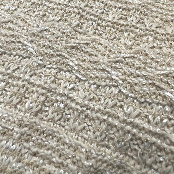 St. John Cream Tan Straight Pencil Mini Skirt Size 10 Made USA Knitted Stretch - Picture 8 of 9